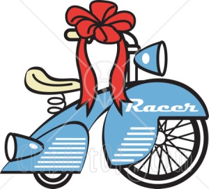 14951_brand_new_blue_racer_tricycle_bike_with_a_red_ribbon_in_the_handlebars_retro
